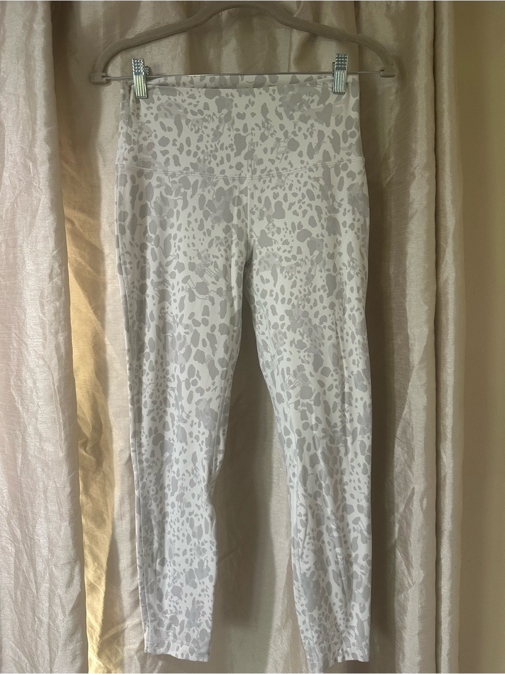 lululemon athletica Light Gray Animal Print High-Rise Leggings